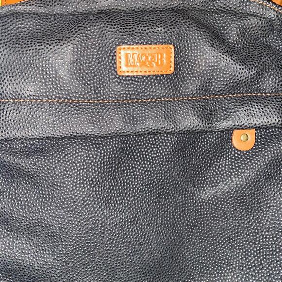 Maggi B Mini Backpack Faux Leather Zippered adjustable straps Black and Brown - Picture 11 of 13